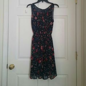 Tie waist floral dress